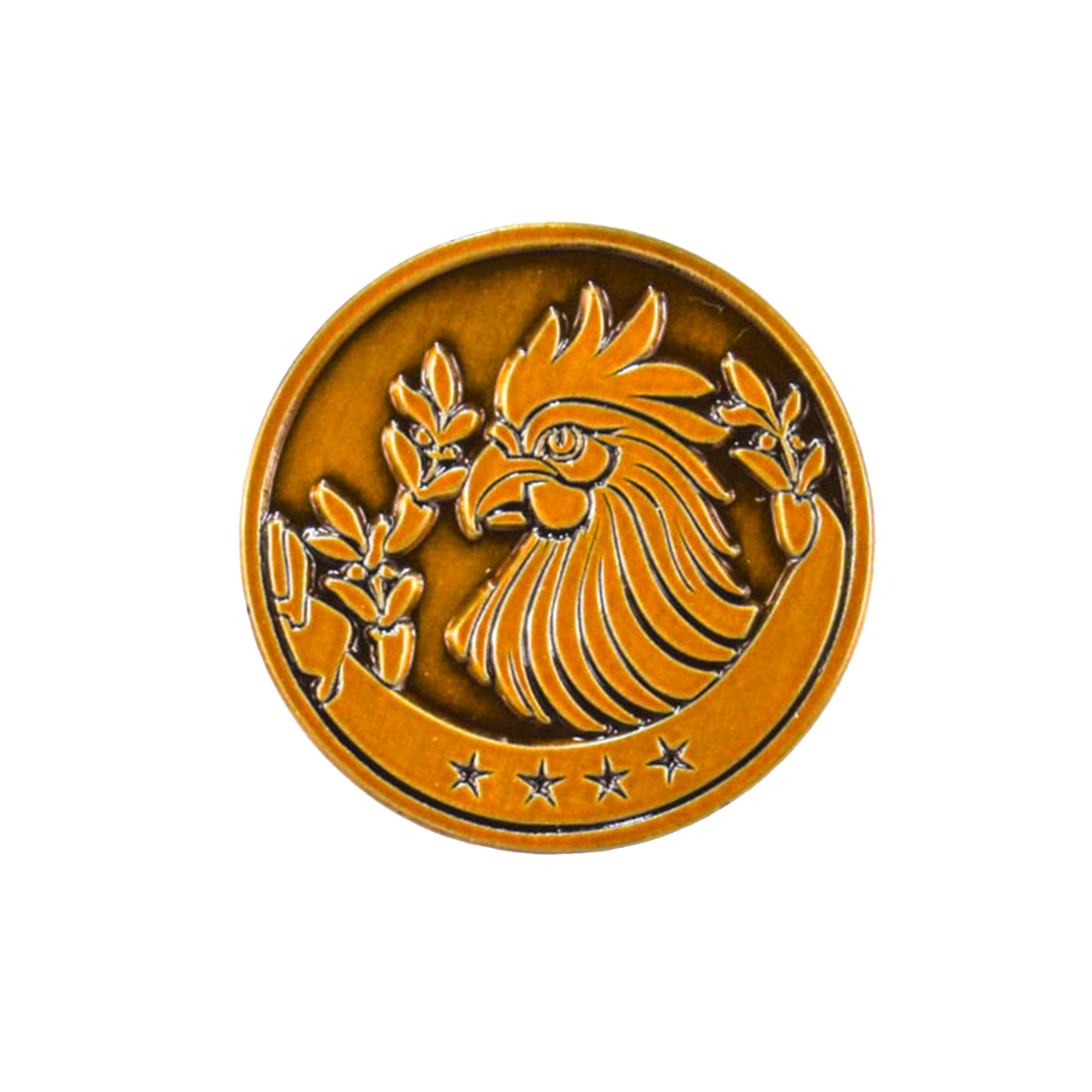Liberty Brute 1" Magnetic Hat Pin: Rooster