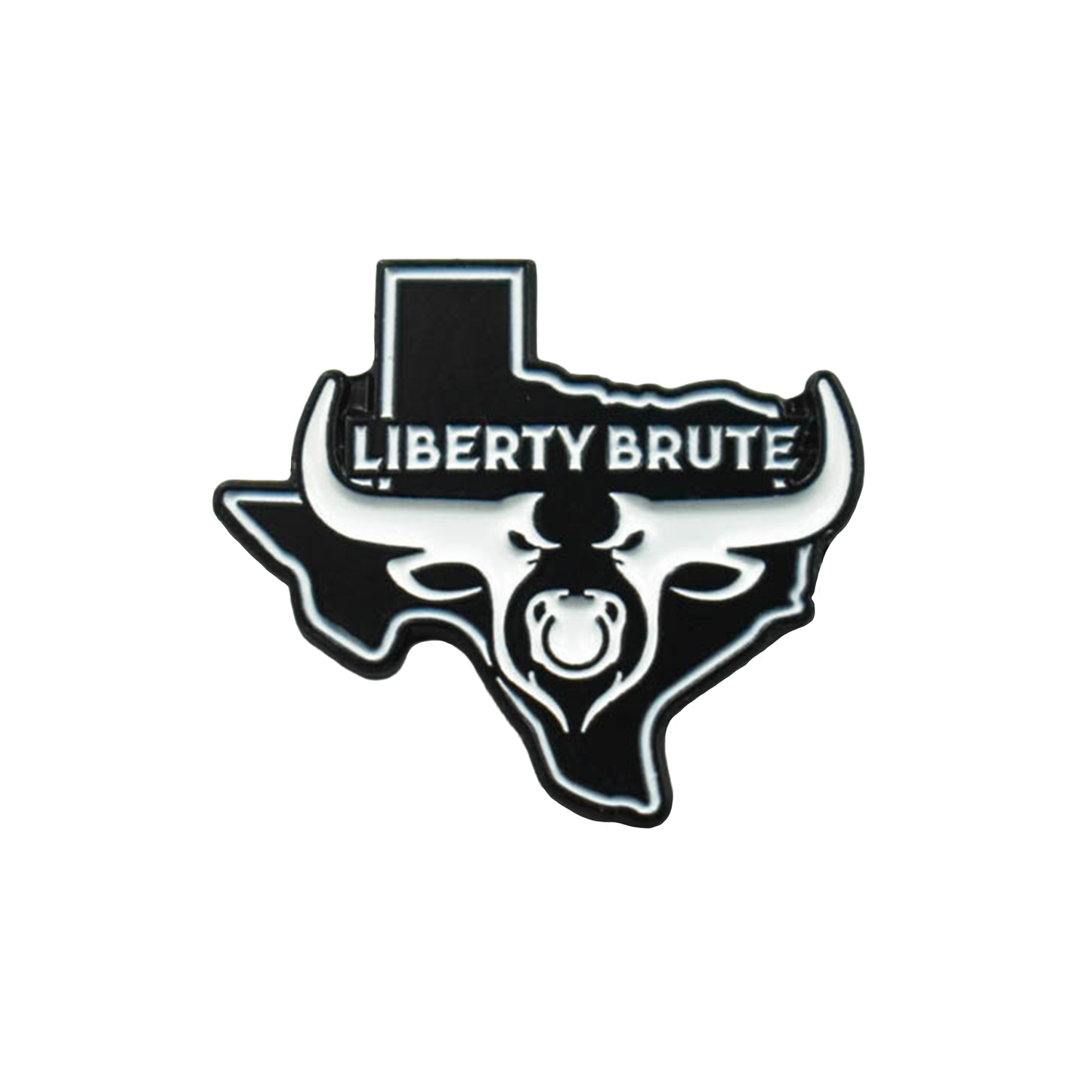 Liberty Brute 1" Magnetic Hat Pin: Liberty Brute Texas Map