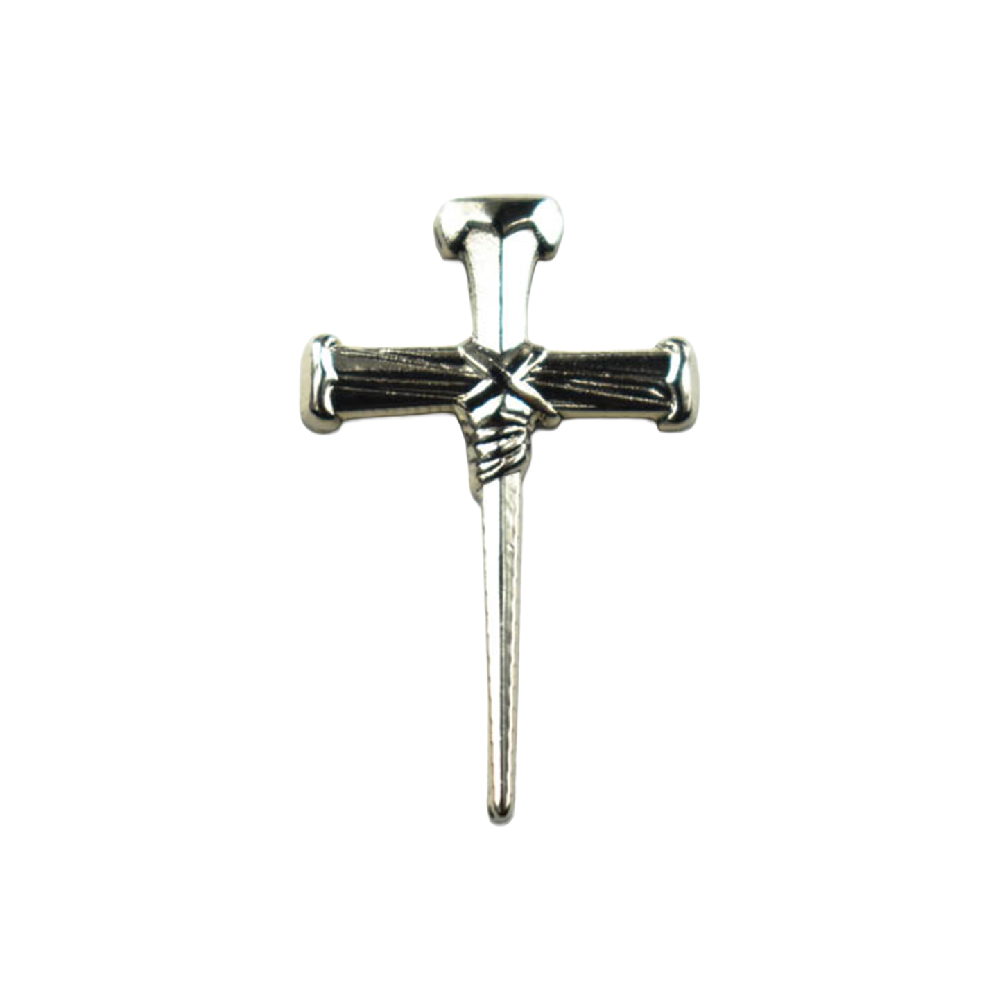 Liberty Brute 1" Magnetic Hat Pin: Silver Cross