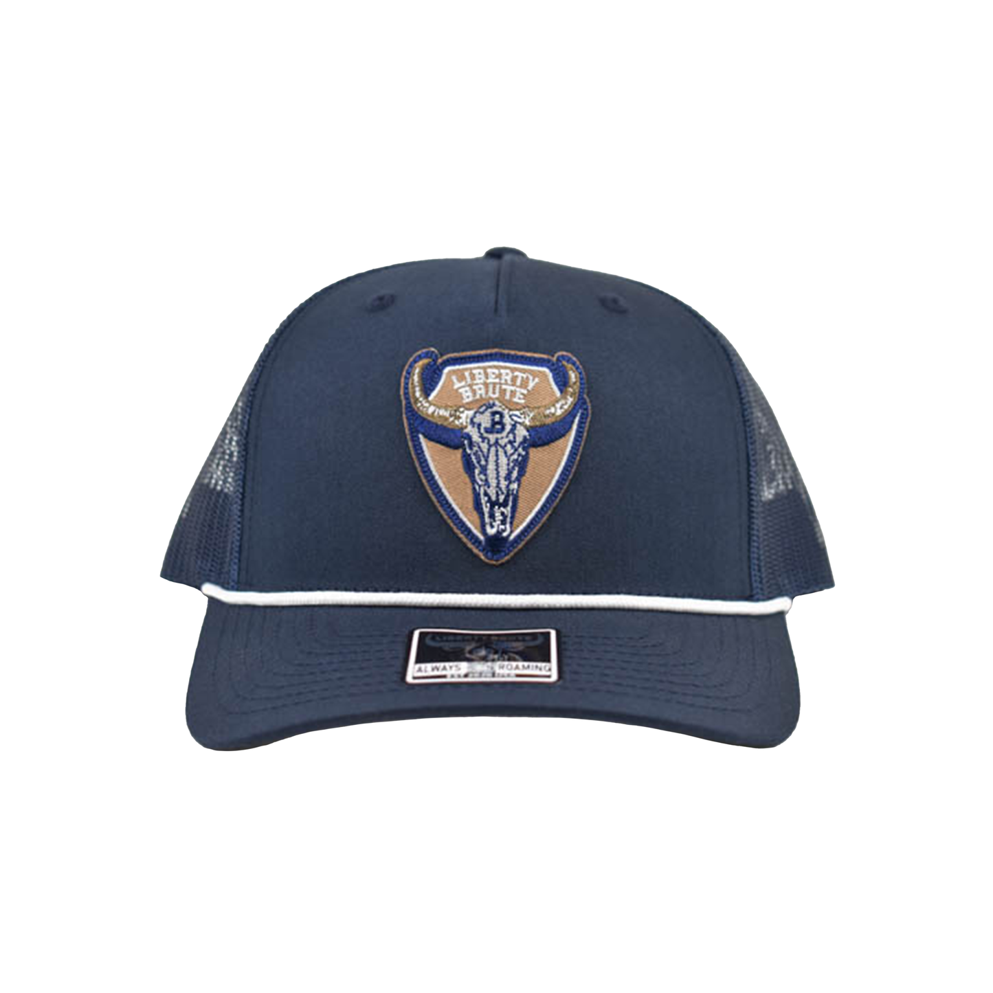 Liberty Brute: Head Bull with LB Logo Embroidery Patch, 5-Panel Cap