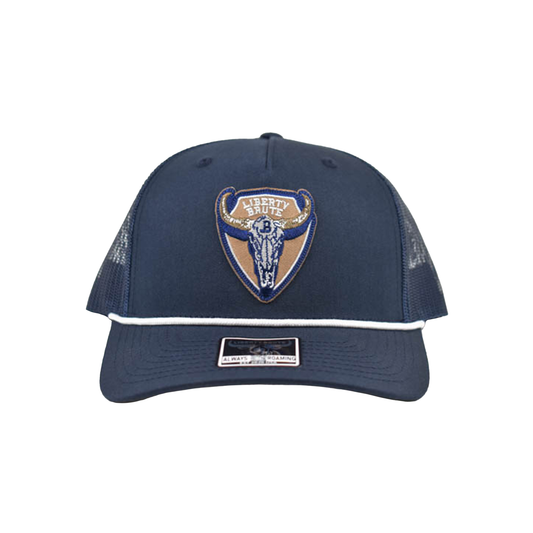 Liberty Brute: Head Bull with LB Logo Embroidery Patch, 5-Panel Cap