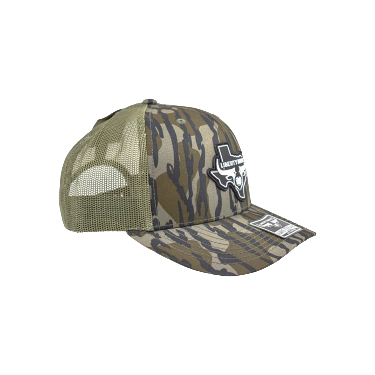 Liberty Brute: Liberty Brute Logo with Texas Map PVC Patch, Classic Trucker Vibes Cap