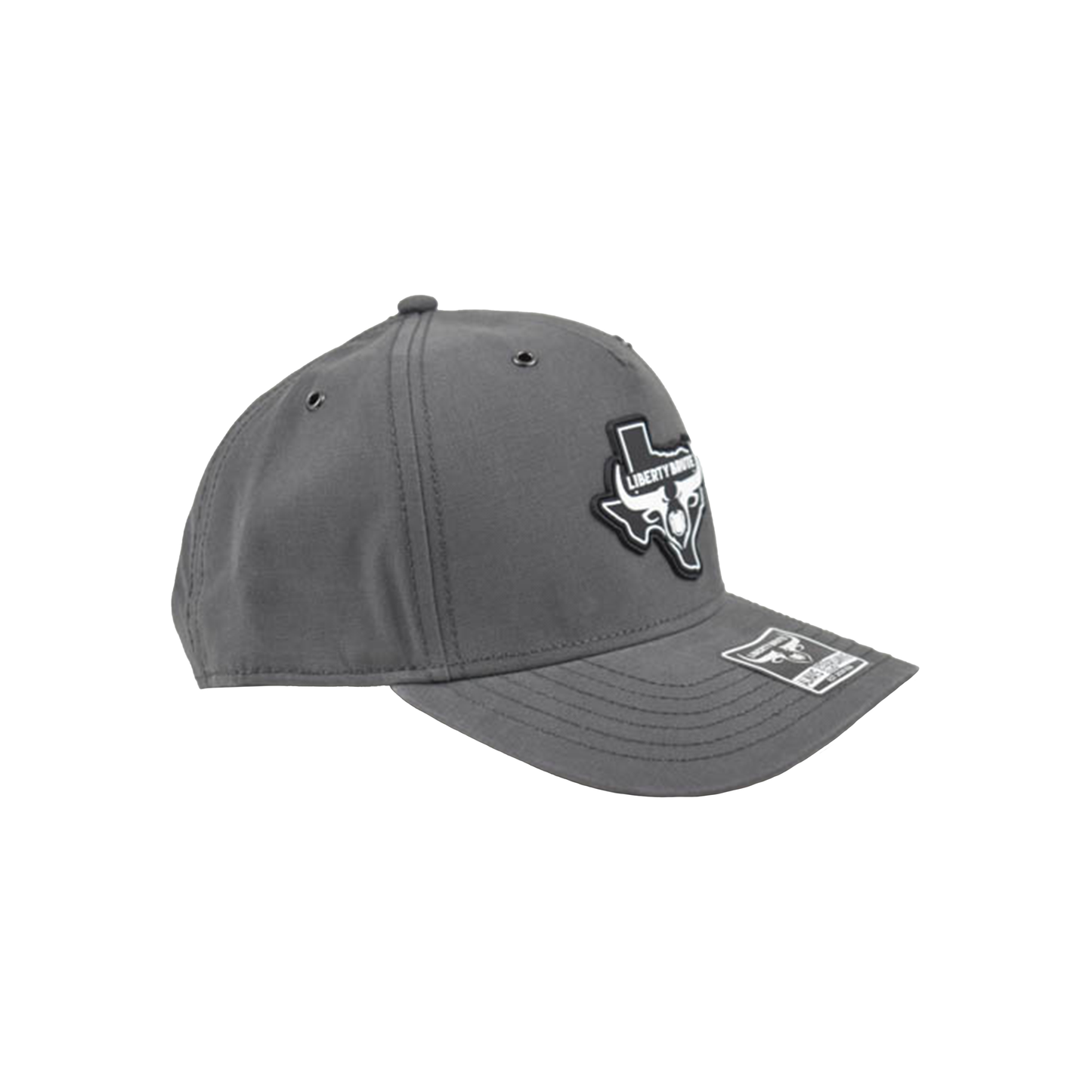 Liberty Brute: Liberty Brute Logo with Texas Map PVC Patch, Double Row Stitching Cap