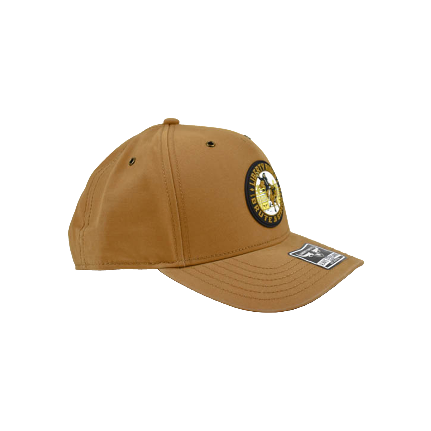 Liberty Brute: Ride Strength Riding Skelton PVC Patch, Double-Row Stitching Cap