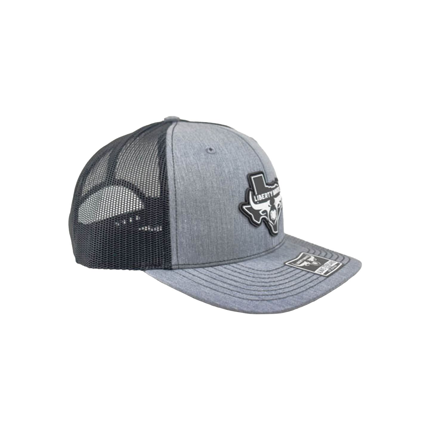 Liberty Brute: Liberty Brute Logo with Texas Map PVC Patch, Trucker 6-Panel Cap