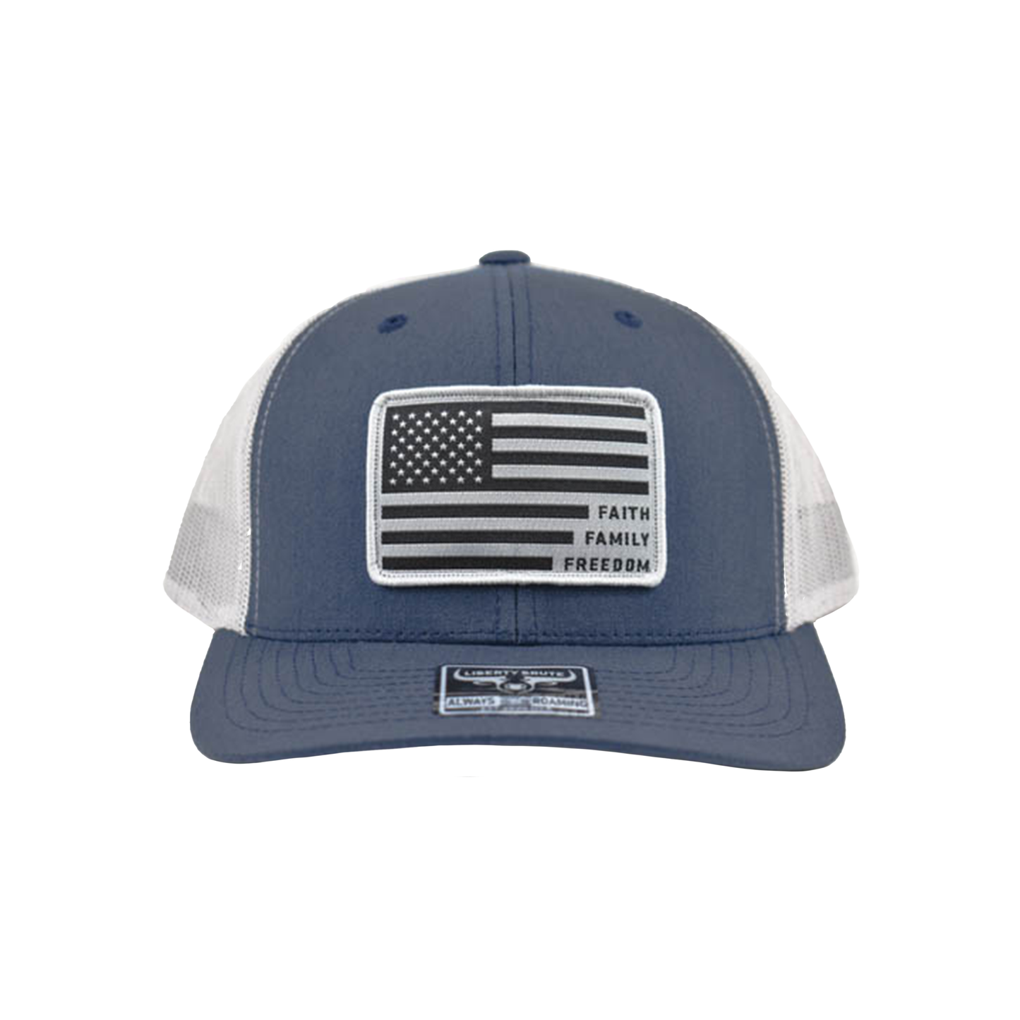 Liberty Brute: Faith Family Freedom USA Flag Patch, 6-Panel Cap