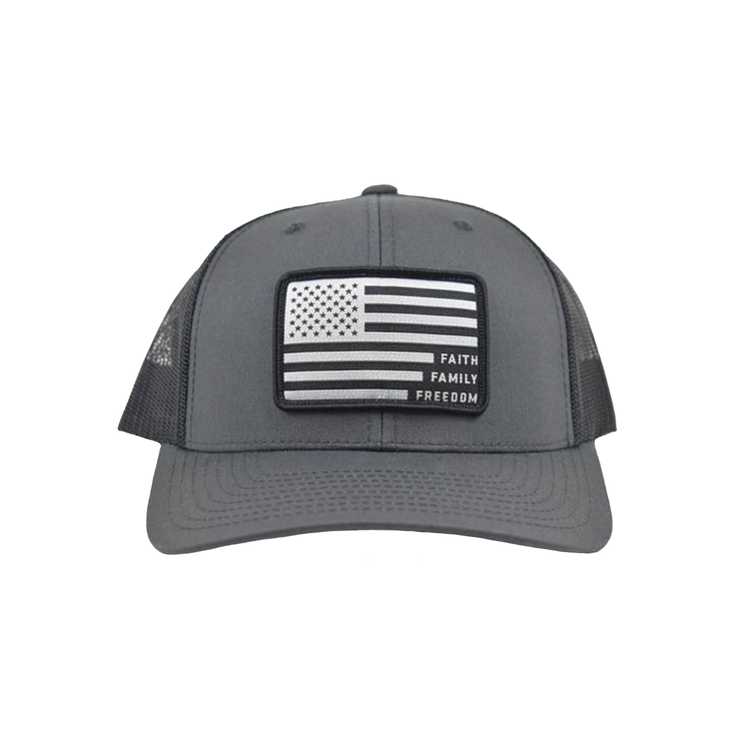 Liberty Brute: Faith Family Freedom USA Flag Patch, 6-Panel Cap