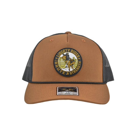Liberty Brute: Liberty Brute Ride Strength Riding Strength Riding Skeleton PVC Patch 5-Panel Cap