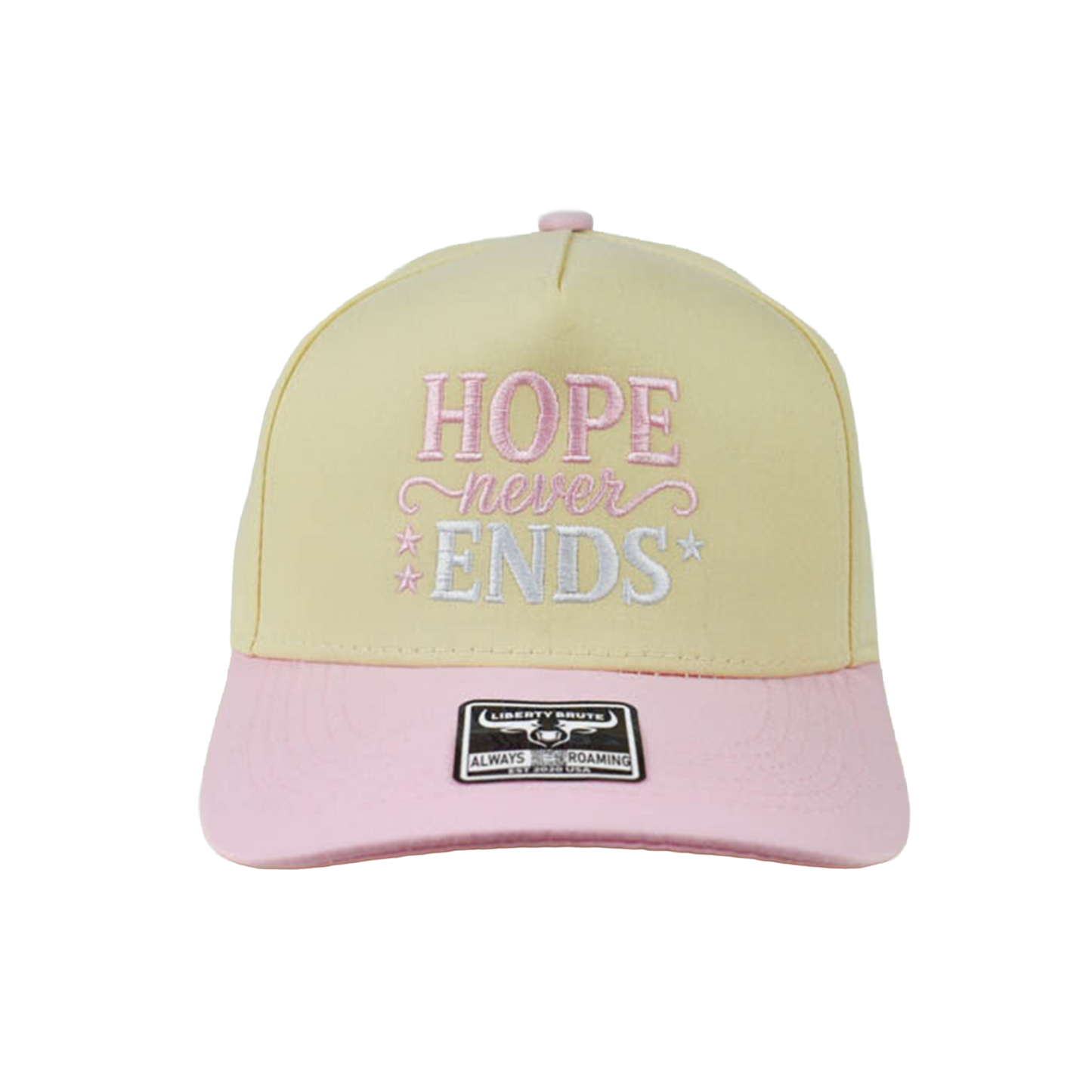 Liberty Brute: Hope never Ends Embroidery Ends, Modern 5 Panel Crown