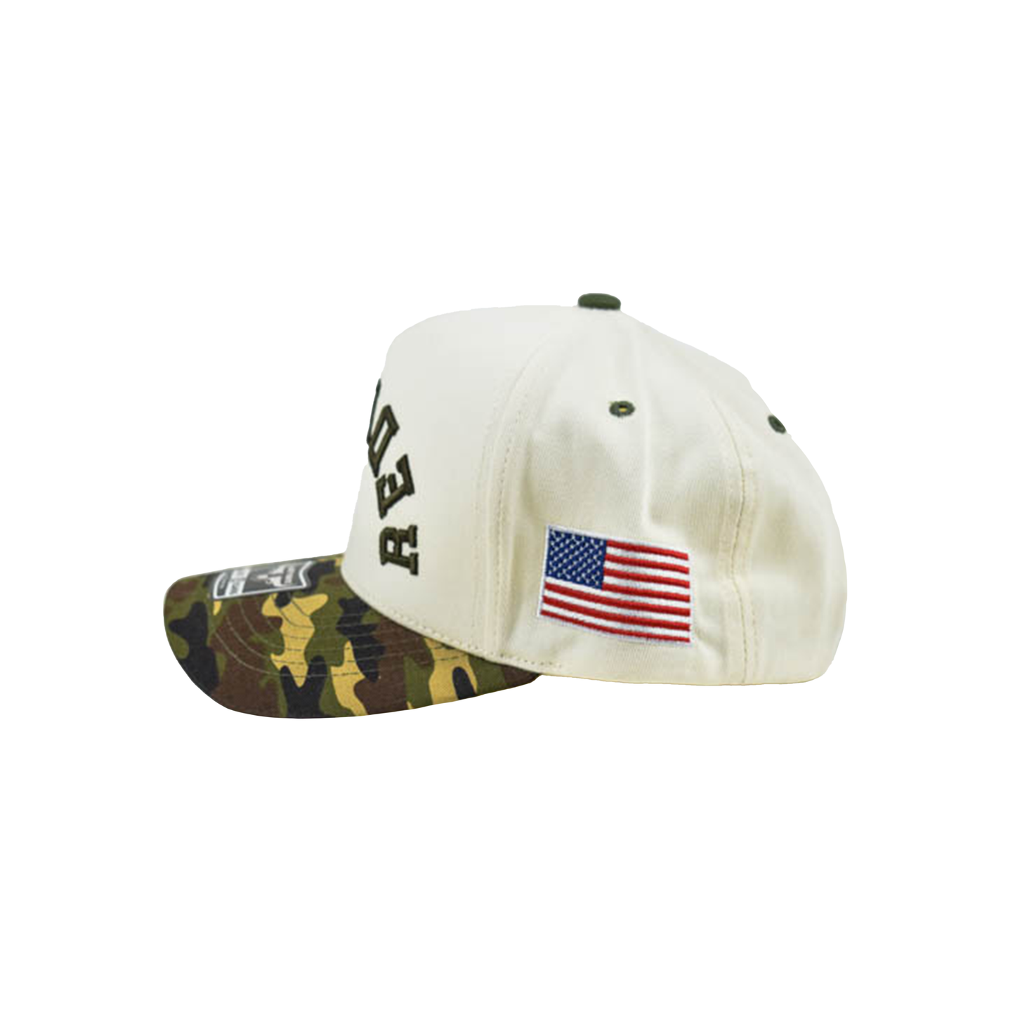 Liberty Brute: Red Neck Embroidery Cap, 5-Panel