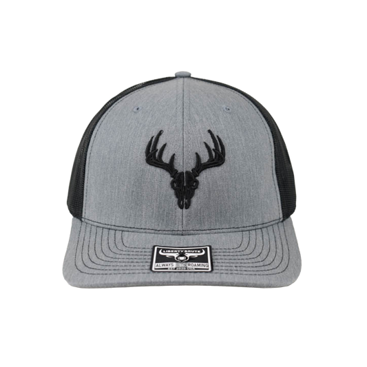 Liberty Brute: Deer Skull Embroidery Cap, 6 Panels, Laser Cut Mesh