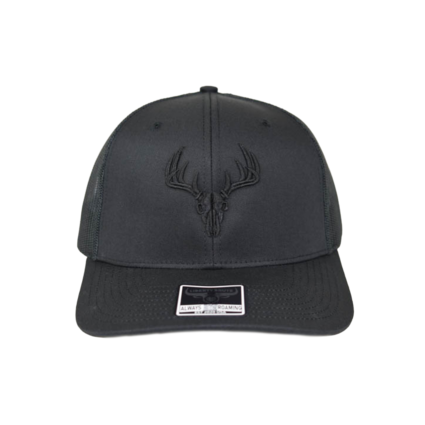Liberty Brute: Deer Trophy Skull Embroidery Cap, 6 Panels Last Cut Mesh