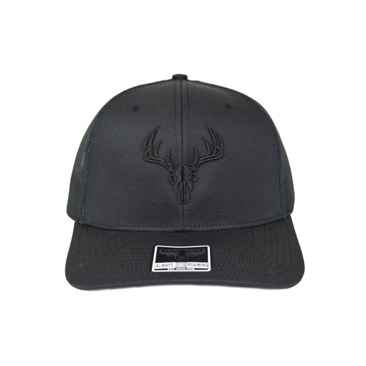 Liberty Brute: Deer Trophy Skull Embroidery Cap, 6 Panels Last Cut Mesh