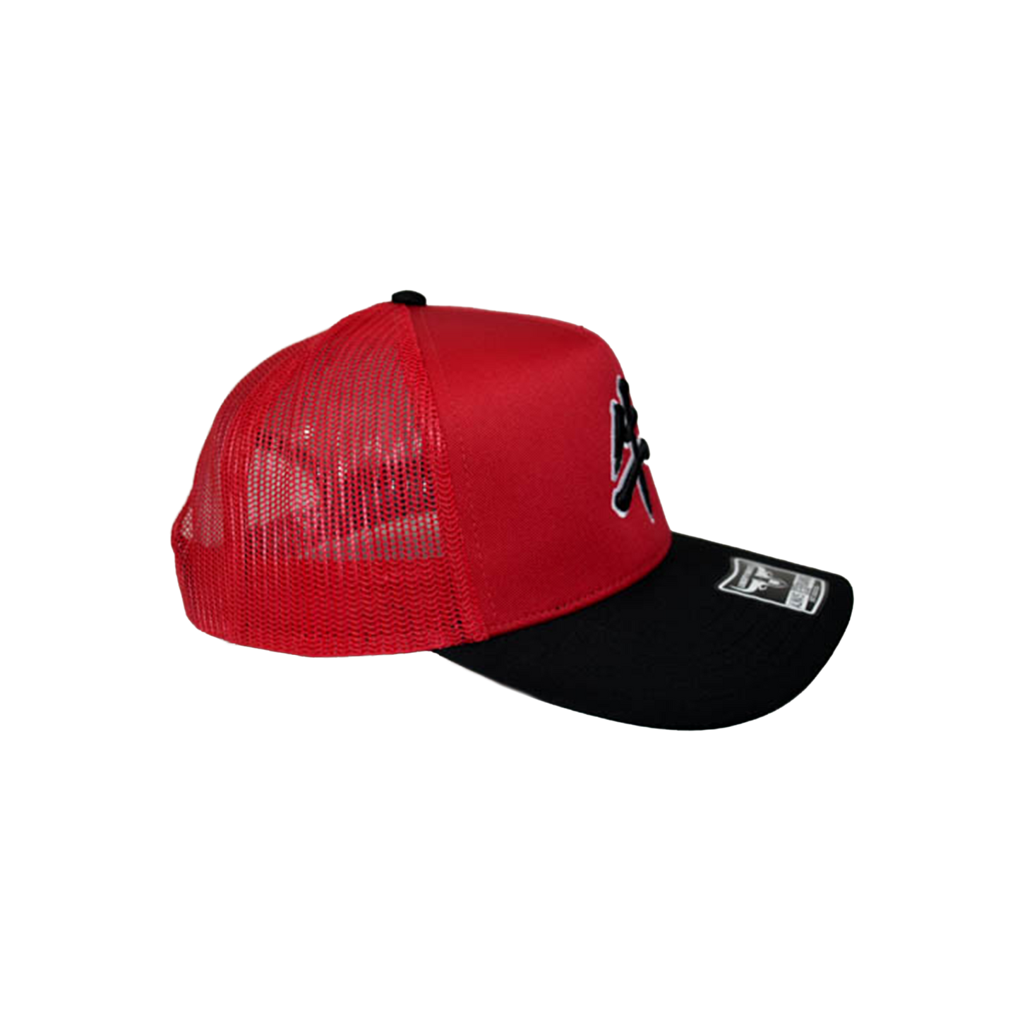 Liberty Brute: Liberty Brute in Mandarin 5 Panel Mid Profile Mesh Back