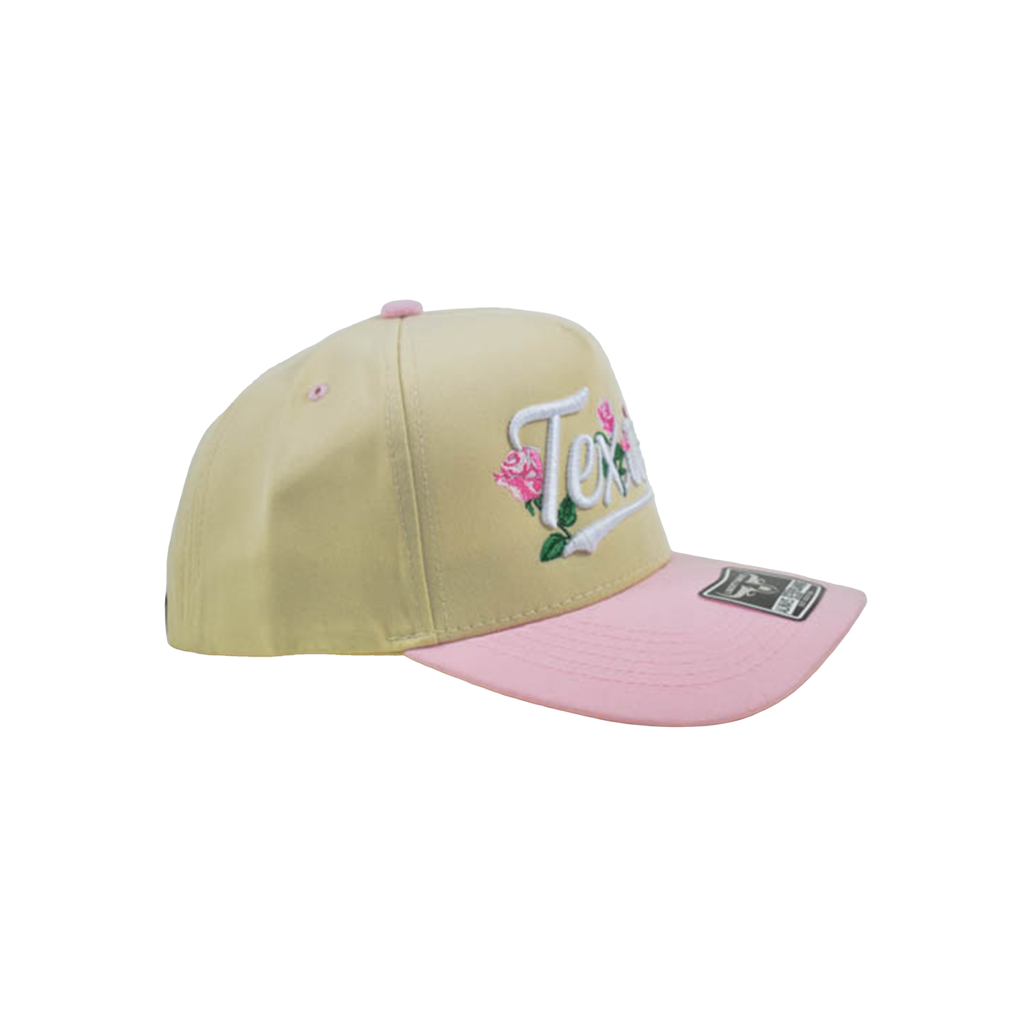 Liberty Brute: Texas Pink Roses Embroidery Cap, 5-Panel