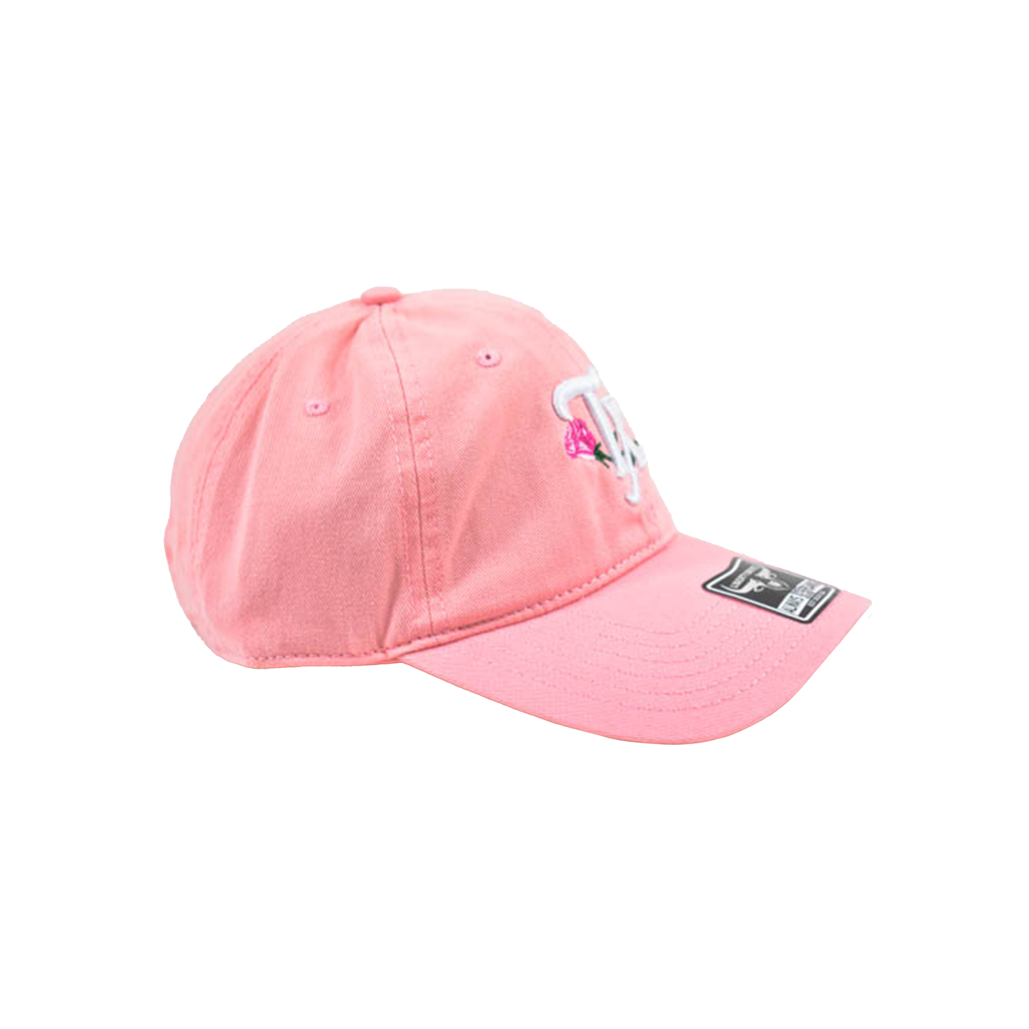 Liberty Brute: Texas Pink Rose Embroidery Cap, 6-Panel Low Profile Dad Hat