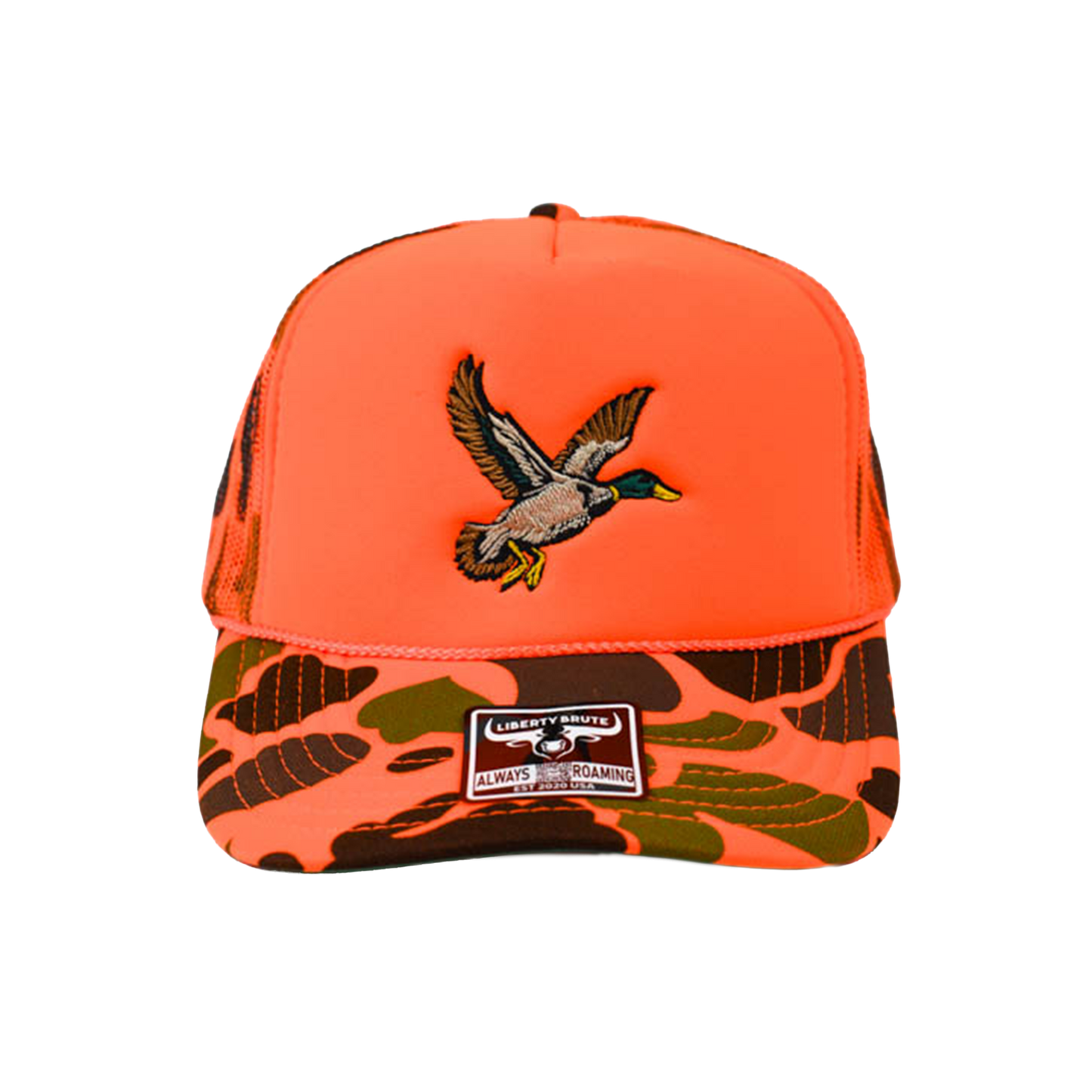 Liberty Brute: Flying Mallard Embroidery Cap, 5 Panel, High Crown