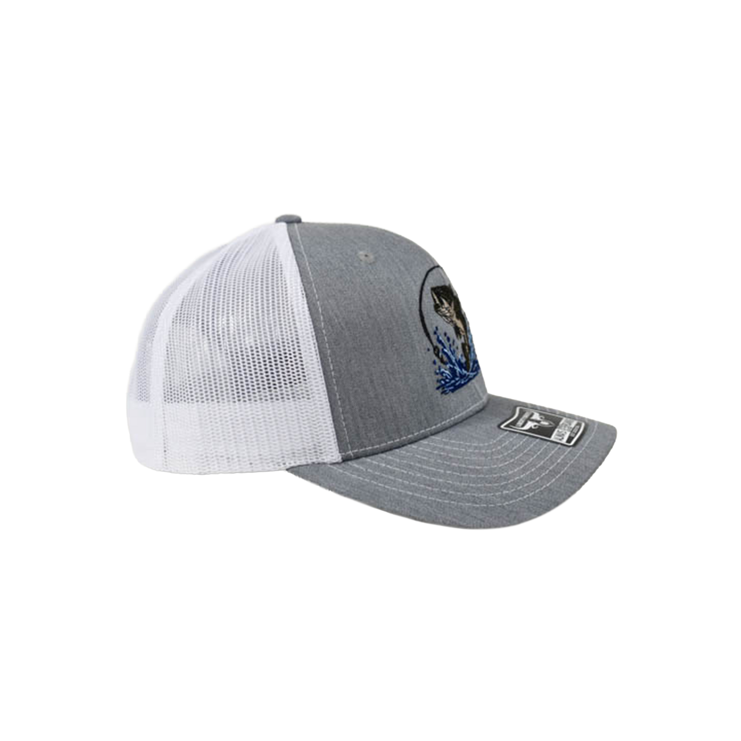 Liberty Brute: Largemouth Bass Embroidery Cap, 6 Panels, Laser Cut Mesh