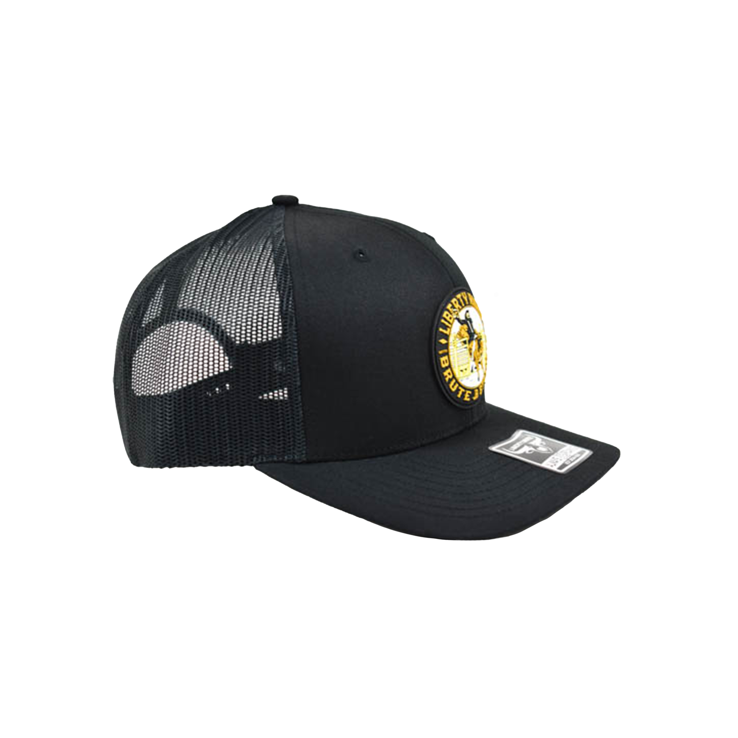 Liberty Brute: Liberty Brute Ride Strength Riding Skeleton PVC Patch Trucker 6-Panel Cap