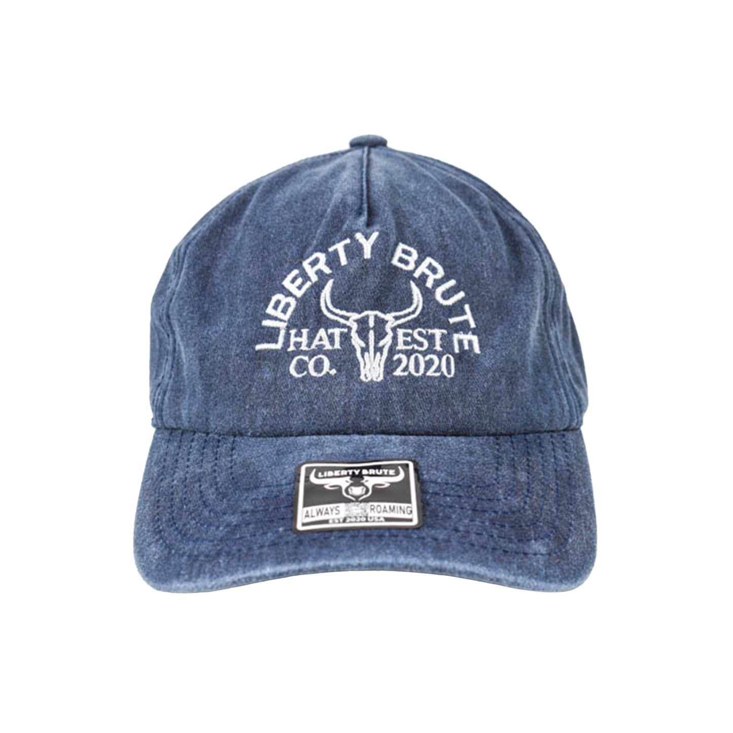 Liberty Brute: Liberty Brute Hat Est Embroidery Cap, 5 Panel, Garment Washed Relaxed Golf