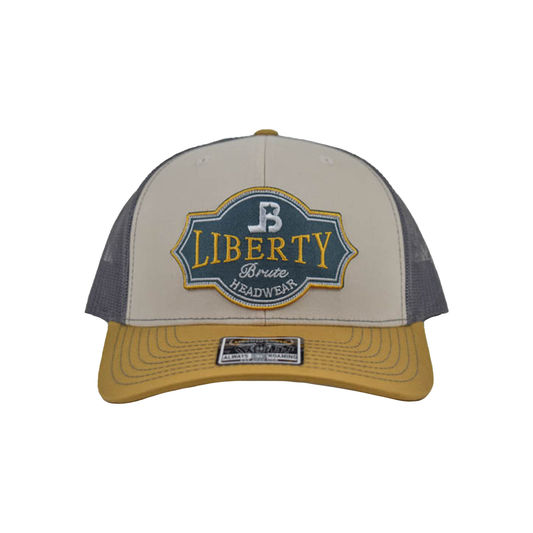 Liberty Brute: Liberty Brute Headwear Embroidery Patch, Trucker 6-Panel Cap
