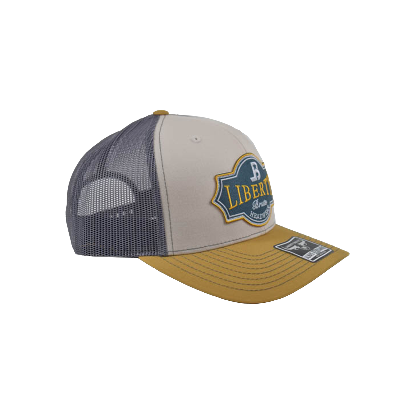 Liberty Brute: Liberty Brute Headwear Embroidery Patch, Trucker 6-Panel Cap
