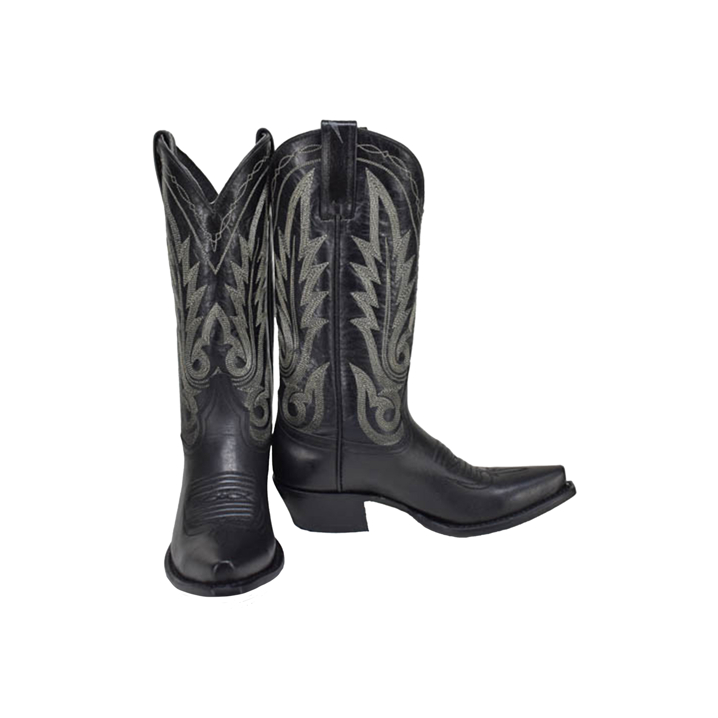 Liberty Black-Caborca Silver: Western Women's Cabra Volcano Black  11.5" shaft