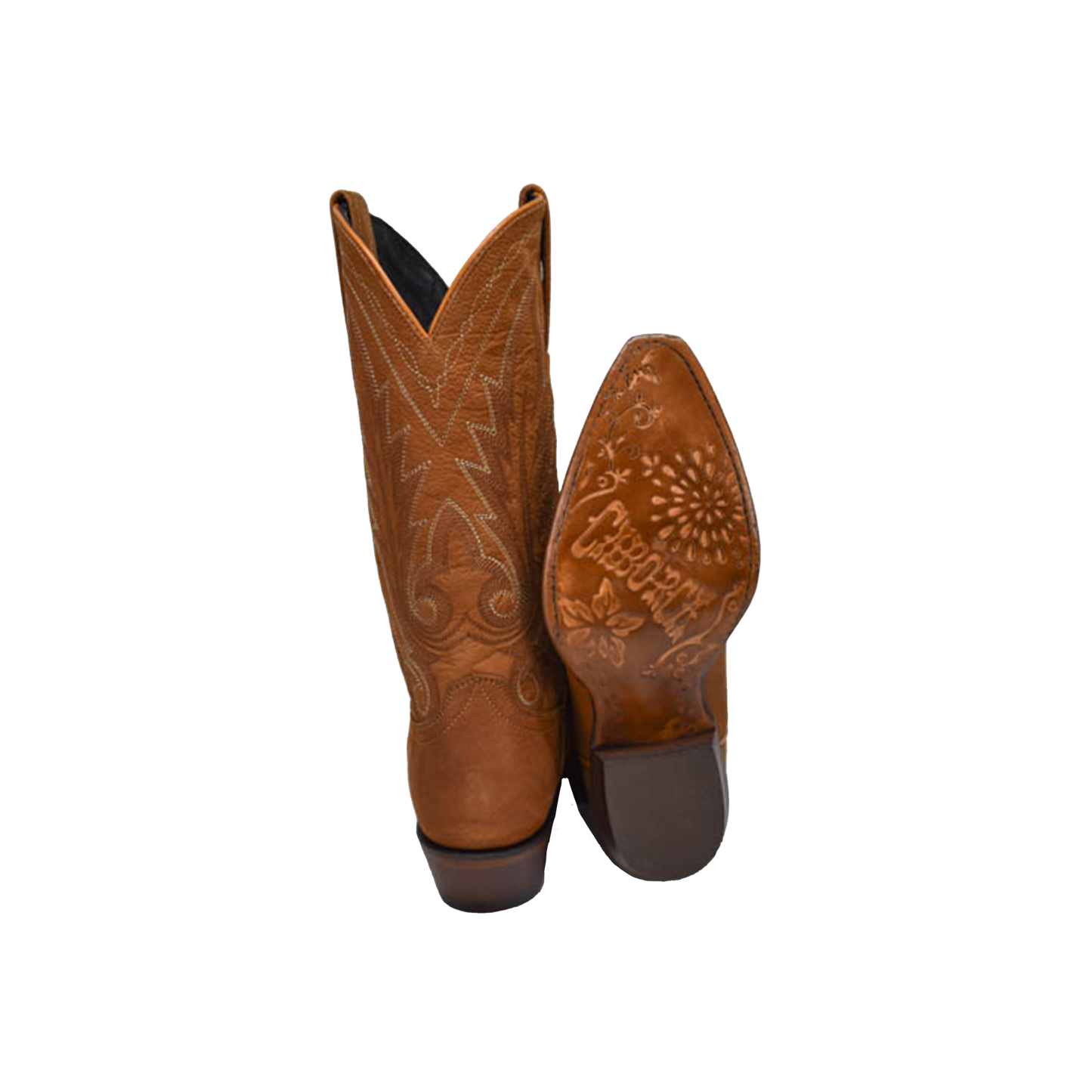 Liberty Black-Caborca Silver: Western Women's Gamuza Res Florida Tan Boots 11.5" shaft