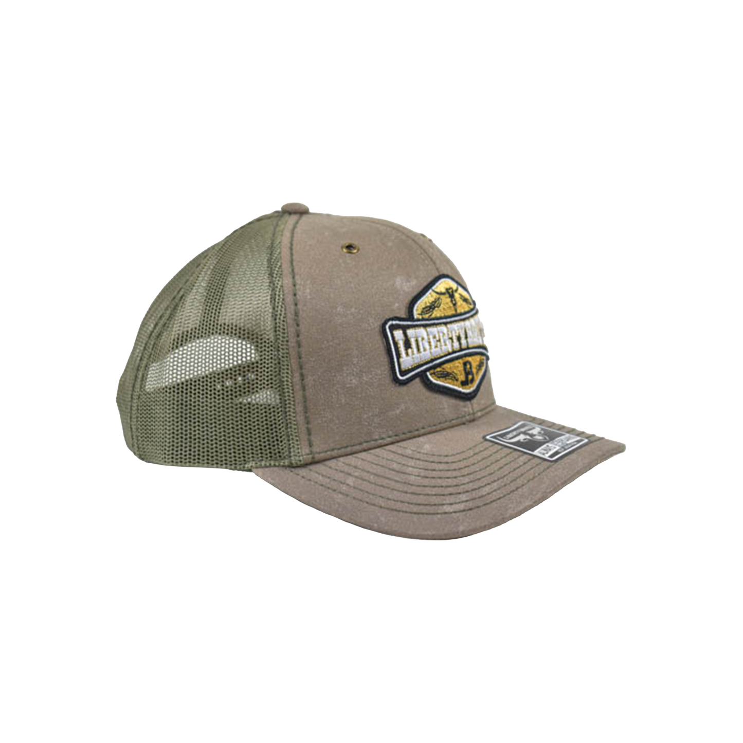 Liberty Brute: Liberty Brute Bull with LB Logo Embroidery Patch, Structured 6-Panel Cap