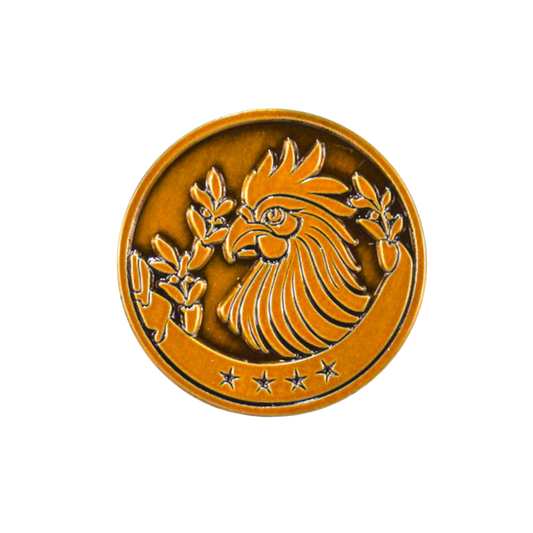 Liberty Brute 1" Magnetic Hat Pin: Rooster