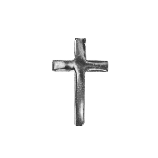 Liberty Brute 1" Magnetic Hat Pin: Silver Cross
