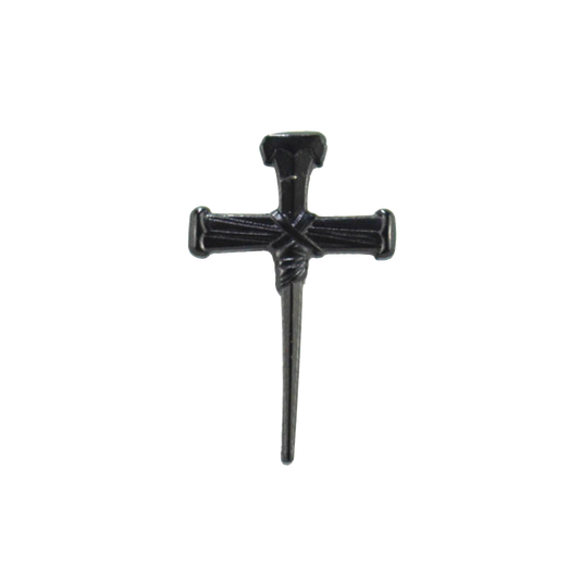 Liberty Brute 1" Magnetic Hat Pin: Black Detail Cross