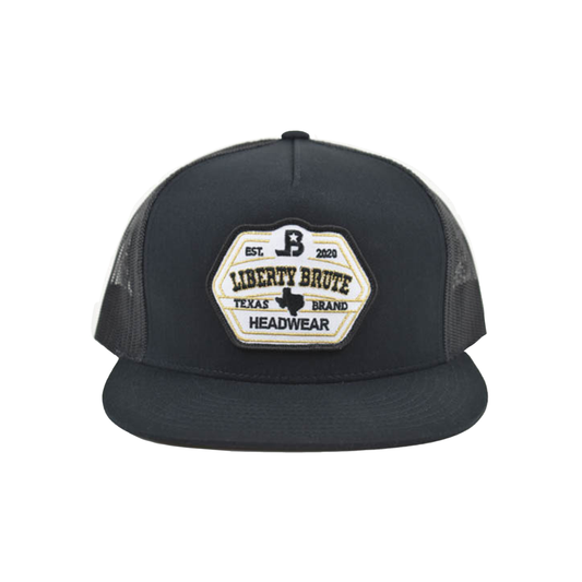 Liberty Brute: Liberty Brute Est 2020 Texas Brand Headwear Embroidery Patch Trucker 6-Panel Cap