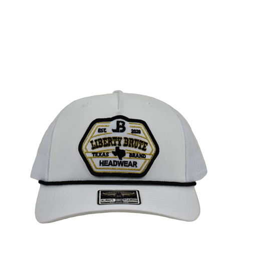 Liberty Brute: Liberty Brute Est 2020 Texas Brand Headwear Embroidery Patch, Structured, 5-Panel Cap