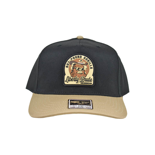 Liberty Brute: 800 Pound Gorilla Liberty Brute Headwear PVC Patch, 5 Panel Cap