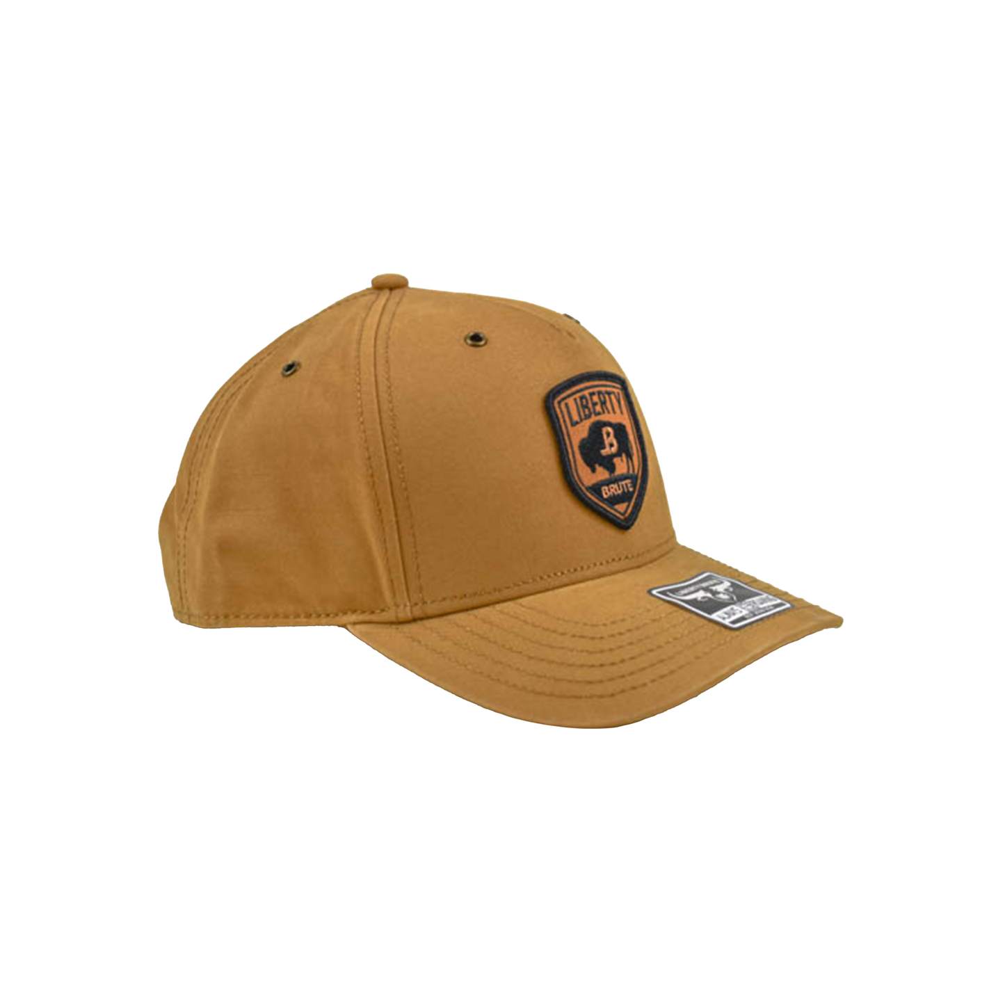 Liberty Brute: Liberty Brute Bull with Logo Patch, Double Row Stitching Cap