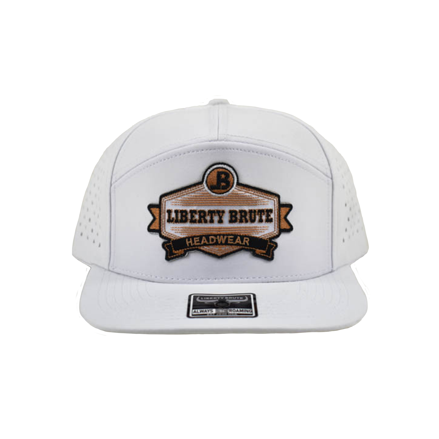 Liberty Brute: Liberty Brute Headwear with LB Logo Embroidery Patch, 7-Panels Cap