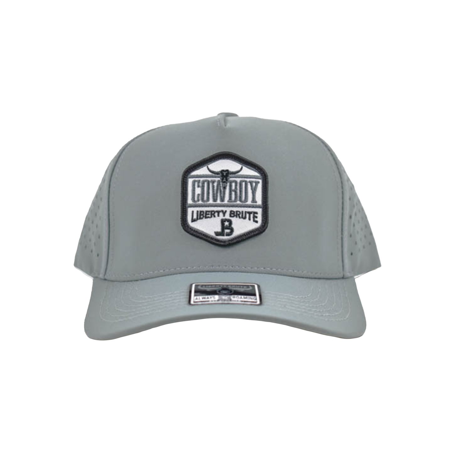Liberty Brute: Liberty Brute Bull with LB Logo Embroidery Patch, 5-Panels Cap