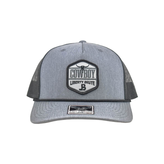 Liberty Brute: Liberty Brute Bull with LB Logo Embroidery Patch, 5-Panel Cap