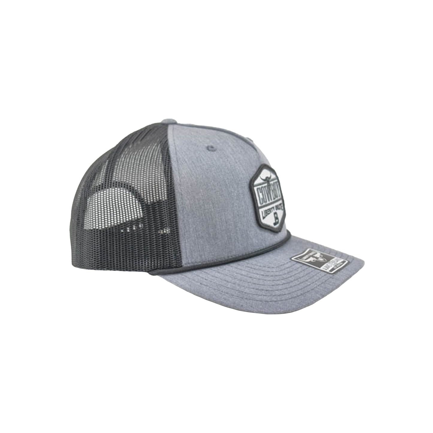 Liberty Brute: Liberty Brute Bull with LB Logo Embroidery Patch, 5-Panel Cap