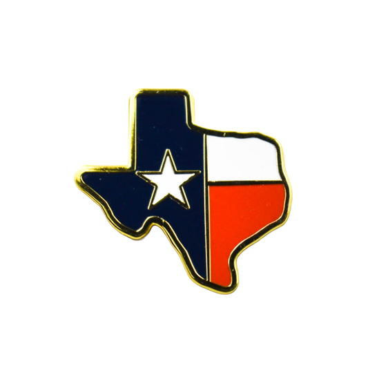 Liberty Brute 1" Magnetic Hat Pin: Texas Map with Star