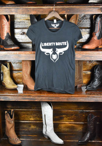 Liberty Brute Black Fitted Bull Face T-shirt