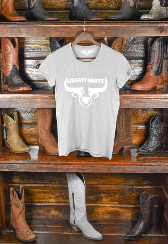 Liberty Brute Lite Grey Fitted Bull Face T-shirt